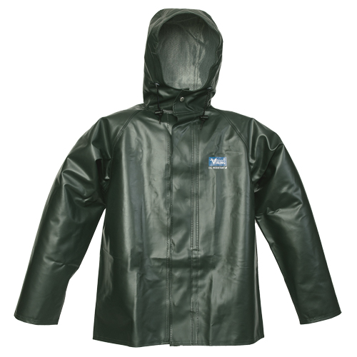 Manteau de pluie Journeyman r&eacute;sistant aux produits chimiques, 3T-Grand, Vert, Polyester/PVC CSL Industriel Inc.