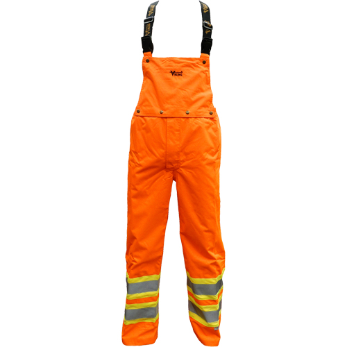 Journeyman Detachable Bib Safety Pants, Polyester, Small, High Visibility Orange CSL Industriel Inc.