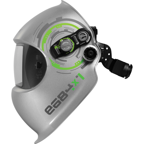e684 Welding Helmets, 3.94" L x 1.97" W View Area, 4/5 - 13 Shade Range, Silver CSL Industriel Inc.