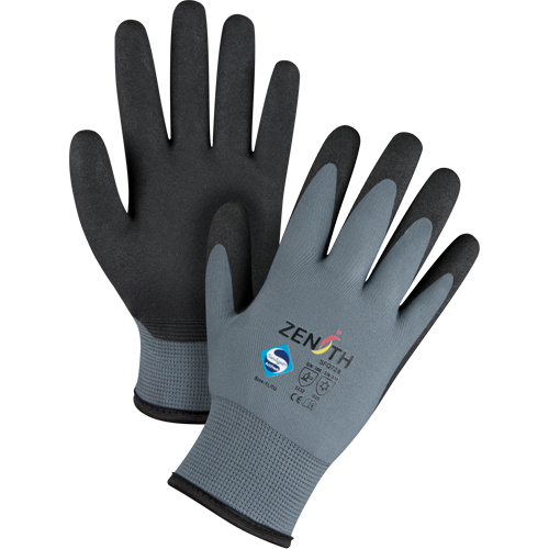 Gants enduits de premi&egrave;re qualit&eacute; ZX-30°, 10/T-Grand, R&ecirc;vetement PVC, Calibre 15, Enveloppe en Nylon CSL Industriel Inc.