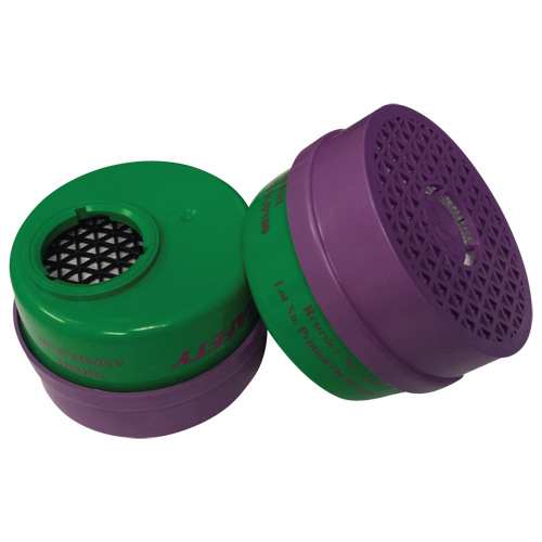 Cartouche pour respirateur, Combinaison cartouche et filtre contre les particules pour gaz/vapeurs, Ammoniac/M&eacute;thylamine/Filtre P100 CSL Industriel Inc.