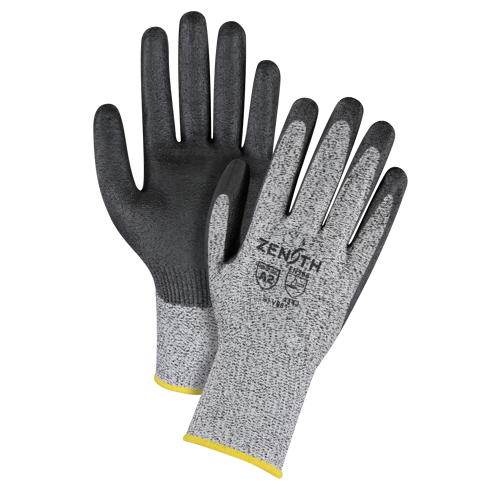Gants &eacute;lastiques sans coutures r&eacute;sistants &agrave; la coupe, Taille 2T-Grand/11, Calibre 13, Rev&ecirc;tement Polyur&eacute;thane, Enveloppe en PEHP, ANSI/ISEA 105 niveau 2/EN 388 niveau 3 CSL Industriel Inc.