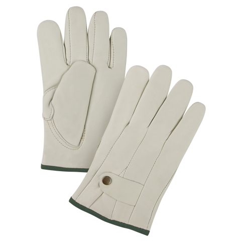 Premium Ropers Gloves, Medium, Grain Cowhide Palm CSL Industriel Inc.