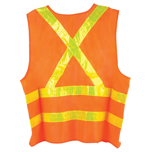 Veste de circulation Dynamic, Orange haute visibilit&eacute;, Grand, Polyester CSL Industriel Inc.