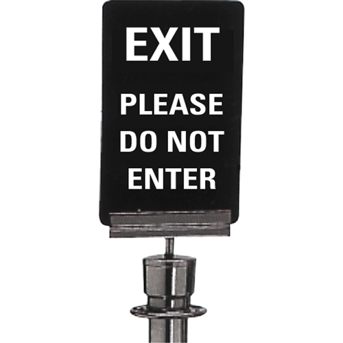 Enseigne de contr&ocirc;le des foules  Exit: Please Do Not Enter , 11" x 7", Plastique, Anglais CSL Industriel Inc.