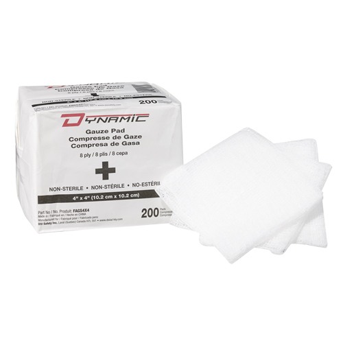 Dynamic Gauze Sponge, Pad, 4" L x 4" W, Medical Device Class 1 CSL Industriel Inc.