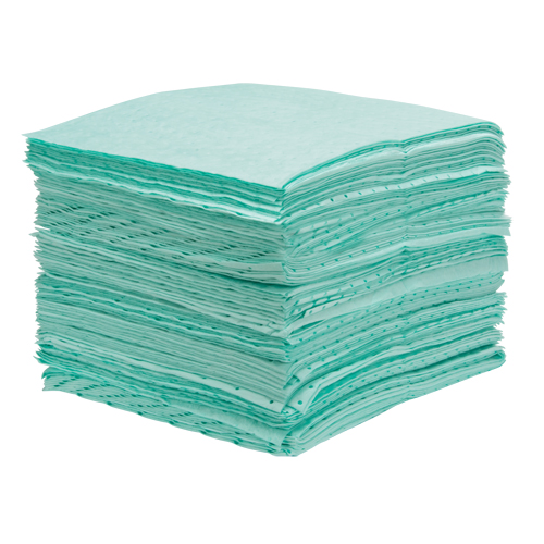 Feuilles absorbantes li&eacute;es de premi&egrave;re qualit&eacute;, Mati&egrave;res dangereuses, 15" x 18", 25 gal. d'absorption CSL Industriel Inc.