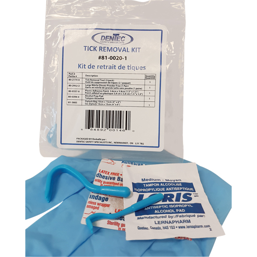 Tick Safety Kit, Class 1 Medical Device, Wallet CSL Industriel Inc.