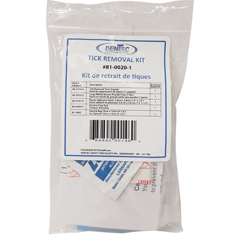 Tick Safety Kit, Class 1 Medical Device, Wallet CSL Industriel Inc.