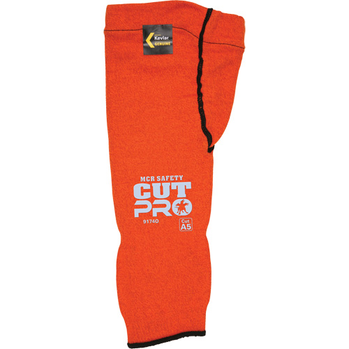 Manches Memphis avec trou pour le pouce, Kevlar, 14", ASTM ANSI niveau A5, Orange CSL Industriel Inc.