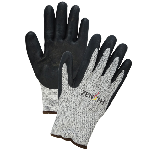 Gants &eacute;lastiques sans coutures r&eacute;sistants &agrave; la coupe pour temp&eacute;ratures froides, Taille T-Grand/10, Calibre 13, Rev&ecirc;tement Mousse de nitrile, Enveloppe en PEHP, ASTM ANSI niveau A4 CSL Industriel Inc.