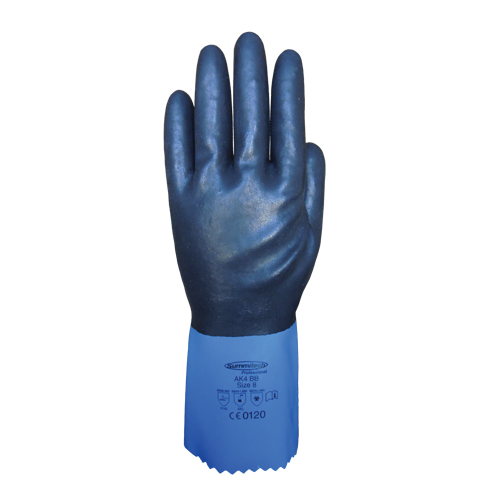 Summitech Full-Dipped Chemical Resistant Gloves, Size Small/7, 11.8" L, Chloroprene, Poly-Cotton Inner Lining, 59-mil CSL Industriel Inc.