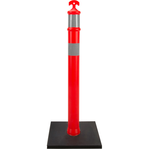 Poteau d&eacute;lin&eacute;ateur haute visibilit&eacute;, 42" h, Orange CSL Industriel Inc.