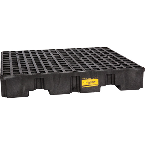 Spill Containment Pallet, 66 US gal. Spill Capacity, 51.5" x 51.5" x 8" CSL Industriel Inc.