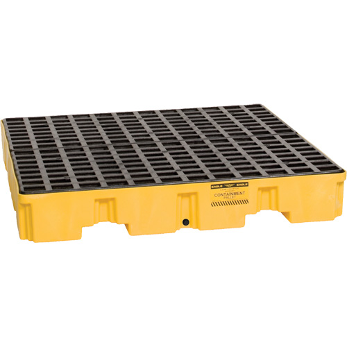 Spill Containment Pallet, 66 US gal. Spill Capacity, 51.5" x 51.5" x 8" CSL Industriel Inc.