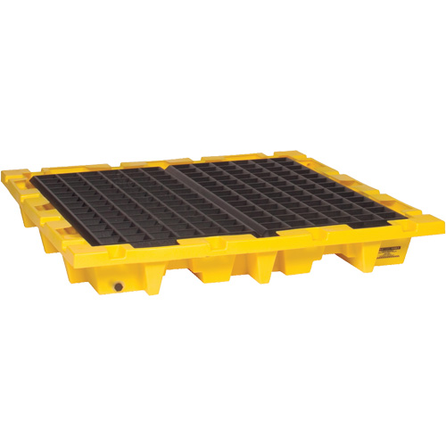 Palette de confinement des d&eacute;versements, Capacit&eacute; de d&eacute;versement 66 gal. US, 58,5" x 58,5" x 7,75" CSL Industriel Inc.