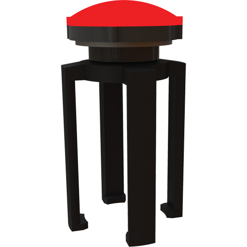 PLUS Barrier System Strobe Light Bracket & Red Strobe Light, Black CSL Industriel Inc.