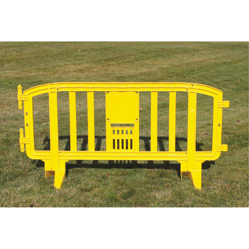 Movit Barricade, Interlocking, 78" L x 39" H, Yellow CSL Industriel Inc.