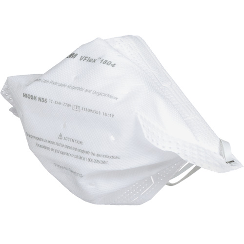 Respirateur et masque chirurgical VFlex contre les particules en sant&eacute;, N95, Certifi&eacute; NIOSH CSL Industriel Inc.