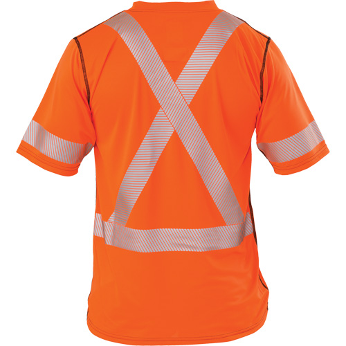 T-shirt &agrave; manches courtes haute visibilit&eacute; Polartec Power Grid, Polyester, 2T-Grand, Orange CSL Industriel Inc.