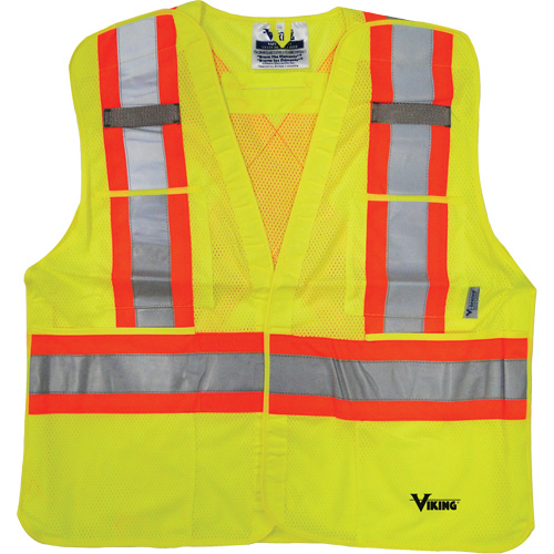 Safety Vest, High Visibility Lime-Yellow, 2X-Large/3X-Large, Polyester CSL Industriel Inc.