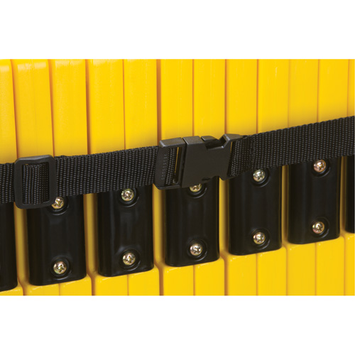 Barri&egrave;re mobile portative, 40" h x 13' lo, Jaune CSL Industriel Inc.