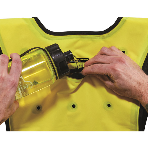 Chill-Its&reg; 6687 Economy Dry Evaporative Cooling Vest, Small/Medium, High Visibility Lime-Yellow CSL Industriel Inc.