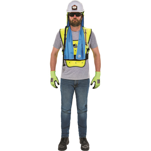 Chill-Its&reg; 6687 Economy Dry Evaporative Cooling Vest, Small/Medium, High Visibility Lime-Yellow CSL Industriel Inc.