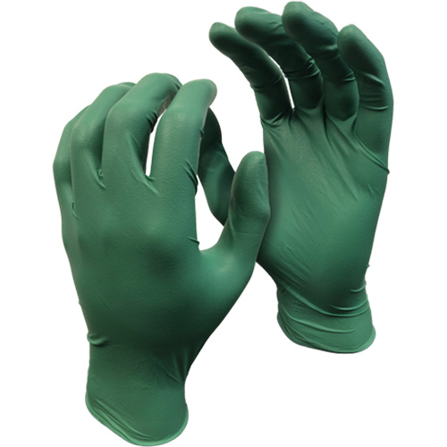 5559PF Green Monkey Gloves, Large, Nitrile, 4-mil, Powder-Free, Green CSL Industriel Inc.