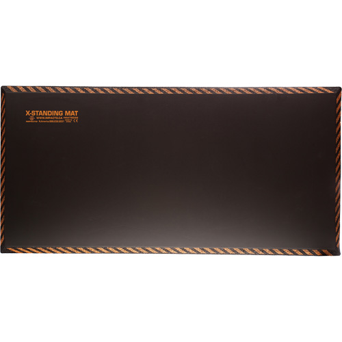 Tapis anti-fatigue pour travail debout, Lisse, 18" x 36" x 1", Noir, Caoutchouc CSL Industriel Inc.