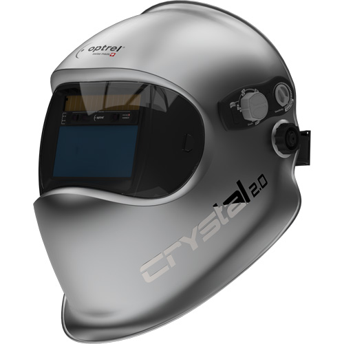 Crystal 2.0 Auto Darkening Welding Helmet, 3.94" L x 1.97" W View Area, 2/4 - 12 Shade Range, Silver CSL Industriel Inc.