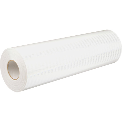 High Intensity Prismatic Grade Reflective Sheeting, 2" W x 150' L, 19 mils, White CSL Industriel Inc.