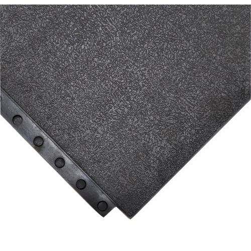 Tapis antifatigue 24/Seven Locksafe, Lisse, 3' x 3' x 5/8", Noir, Nitrile CSL Industriel Inc.