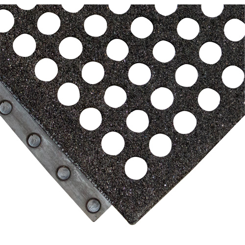 Tapis antifatigue 24/Seven Locksafe, Nid d'abeilles, 3' x 3' x 5/8", Noir, Nitrile CSL Industriel Inc.