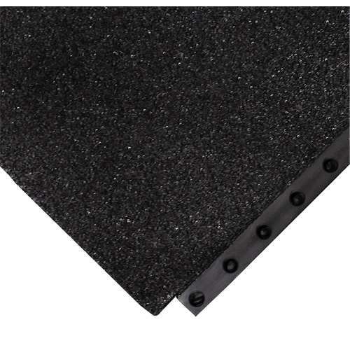 24/Seven&reg; Locksafe&reg; Anti-Fatigue Mat, Textured, 3' x 3' x 5/8", Black, Nitrile CSL Industriel Inc.