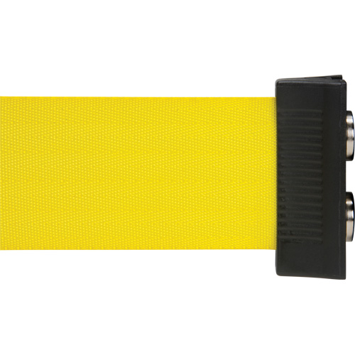 Wall Mount Barrier with Magnetic Tape, Steel, Screw Mount, 7', Yellow Tape CSL Industriel Inc.