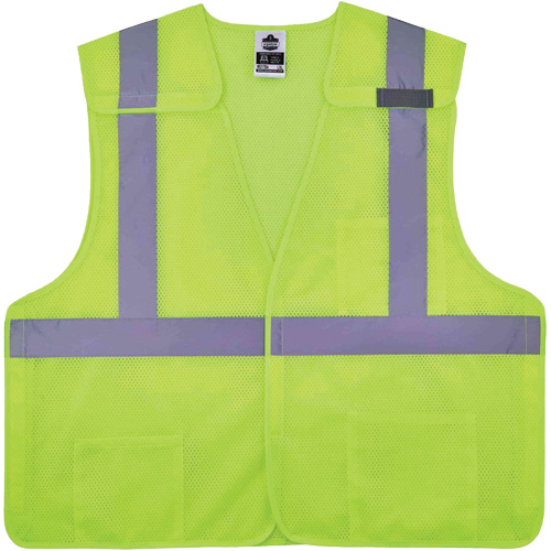 Gilet de s&eacute;curit&eacute; en maille GloWear 8217BA, Jaune lime haute visibilit&eacute;, Moyen/Petit, Polyester CSL Industriel Inc.