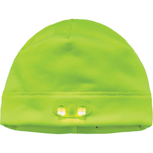 N-Ferno&reg; Skull Cap Beanie Hat with LED Lights, One Size, High-Visibility Lime Green CSL Industriel Inc.