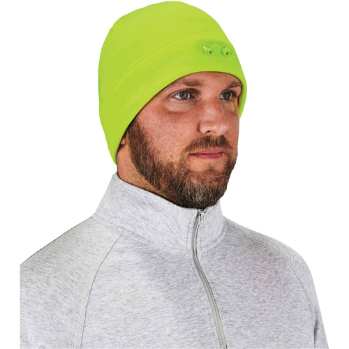 N-Ferno&reg; Skull Cap Beanie Hat with LED Lights, One Size, High-Visibility Lime Green CSL Industriel Inc.