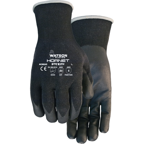 Gants r&eacute;sistants aux coupures Stealth Hornet, Taille Petit, Calibre 18, Rev&ecirc;tement Mousse de nitrile, Enveloppe en Fibre de verre/PEHP/Nylon/Spandex, ASTM ANSI niveau A4/EN 388 niveau 5 CSL Industriel Inc.
