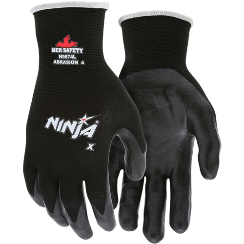 Ninja&reg; Coated Gloves, Large, Bi-Polymer Coating, 15 Gauge, Nylon/Lycra&reg; Shell CSL Industriel Inc.