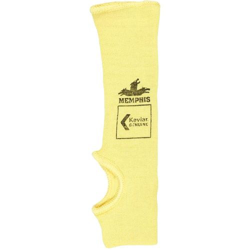 Manchon simple de s&eacute;curit&eacute; r&eacute;sistant &agrave; la coupure Cut Pro, Kevlar, 10", ASTM ANSI niveau A2, Jaune CSL Industriel Inc.
