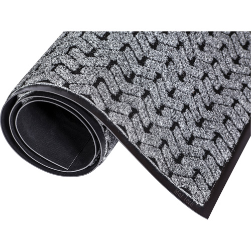 Tire-Track Performance Entrance Mats, Wiper/Scraper, 4' x 8' x 3/8", Grey CSL Industriel Inc.