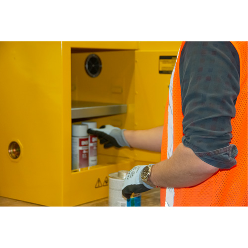 Flammable Storage Cabinet, 4 gal., 1 Door, 17" W x 22" H x 18" D CSL Industriel Inc.
