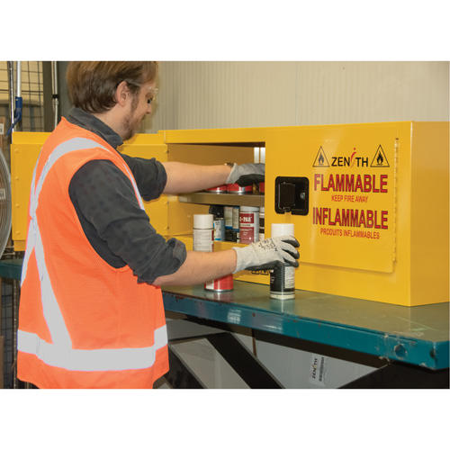 Armoire pour produits inflammables, 12 gal., 2 Porte(s), 43" La x 18" h x 18" p CSL Industriel Inc.
