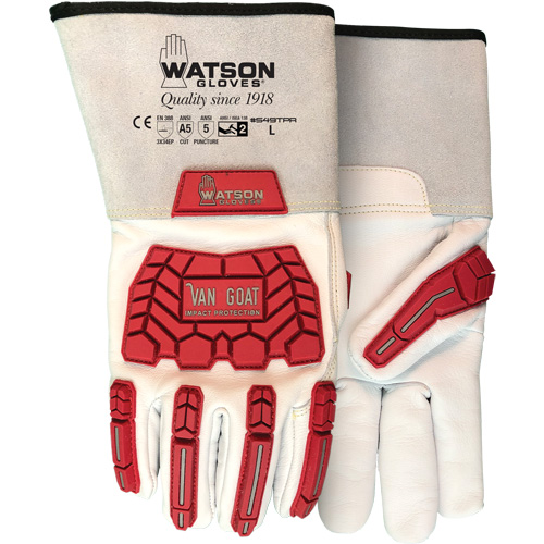 Gants r&eacute;sistant aux impacts et aux coupures Van Goat, Taille T-petit, Enveloppe en Cutshield, ASTM ANSI niveau A5/EN 388 niveau E CSL Industriel Inc.