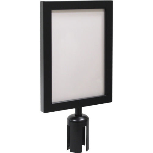 Sign Frame for Crowd Control Post, Black CSL Industriel Inc.