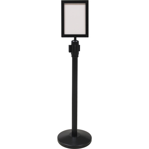 Sign Frame for Crowd Control Post, Black CSL Industriel Inc.