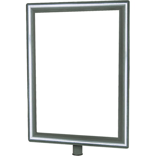 Heavy-Duty Vertical Sign Holder for Classic Posts, Polished Chrome CSL Industriel Inc.