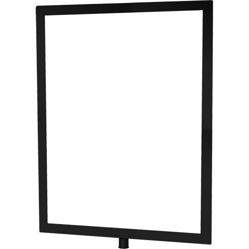 Porte-enseigne vertical robuste pour montant classique, Noir CSL Industriel Inc.